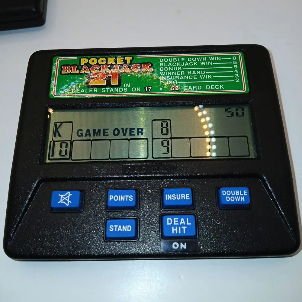Lot Of 2 Radica Electronic Handheld Games Blackjack 21 Casino Slot Tested Work